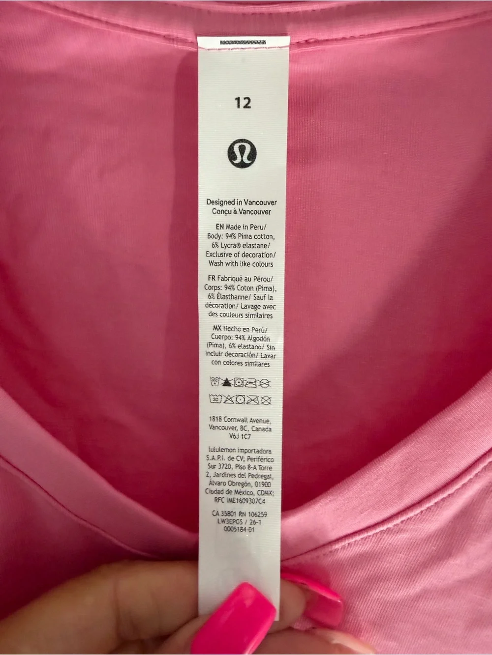 lululemon athletica soft pink